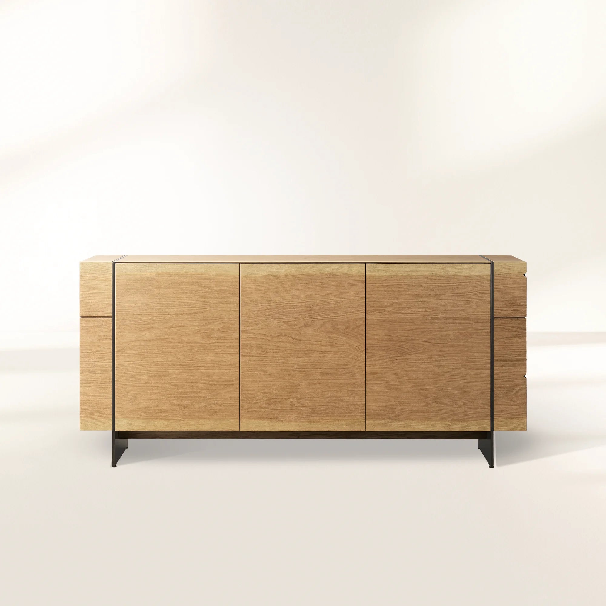 Mihaela Wood Sideboard Buffet Storage Cabinet Solid Oak Living Media TV Cabinet Country Entryway Cabinet