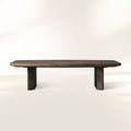 Pola Couchtisch aus Holz, Wabi-Sabi-Philosophie, Wohnzimmer-Mittel-Teetisch aus Eschenholz