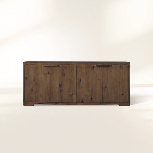 Redding Sideboard, Mid-Century Modern Solid Oak Sideboard