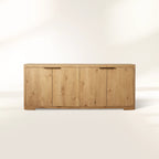 Redding Sideboard, Mid-Century Modern Solid Oak Sideboard
