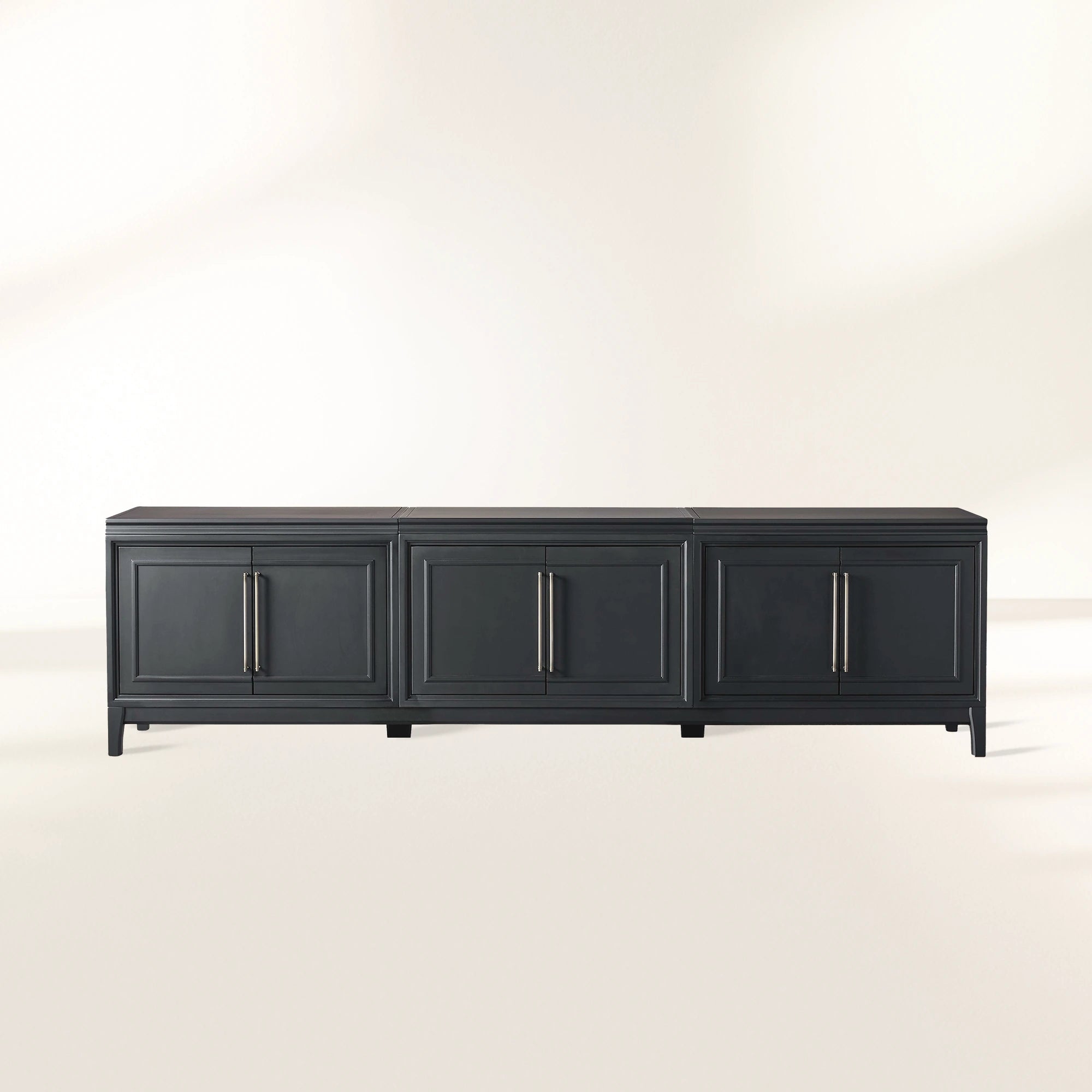 Meuble TV en bois de sorbier, buffet moderne, meuble de rangement pour entrée/salon