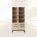 Sullivan Office Bookcase File Cabinet Oak Wood Tall Display Cabinet Sideboard