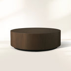Sullivan Wood Round Coffee Table with Solid Oak Veneers Cocktail Table Living Room Center Tea Table Simplicity Style