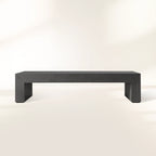 Sullivan Rectangle Waterfall Coffee Table with Solid Oak Wood  Center Tea Table Rural Style Cocktail Table