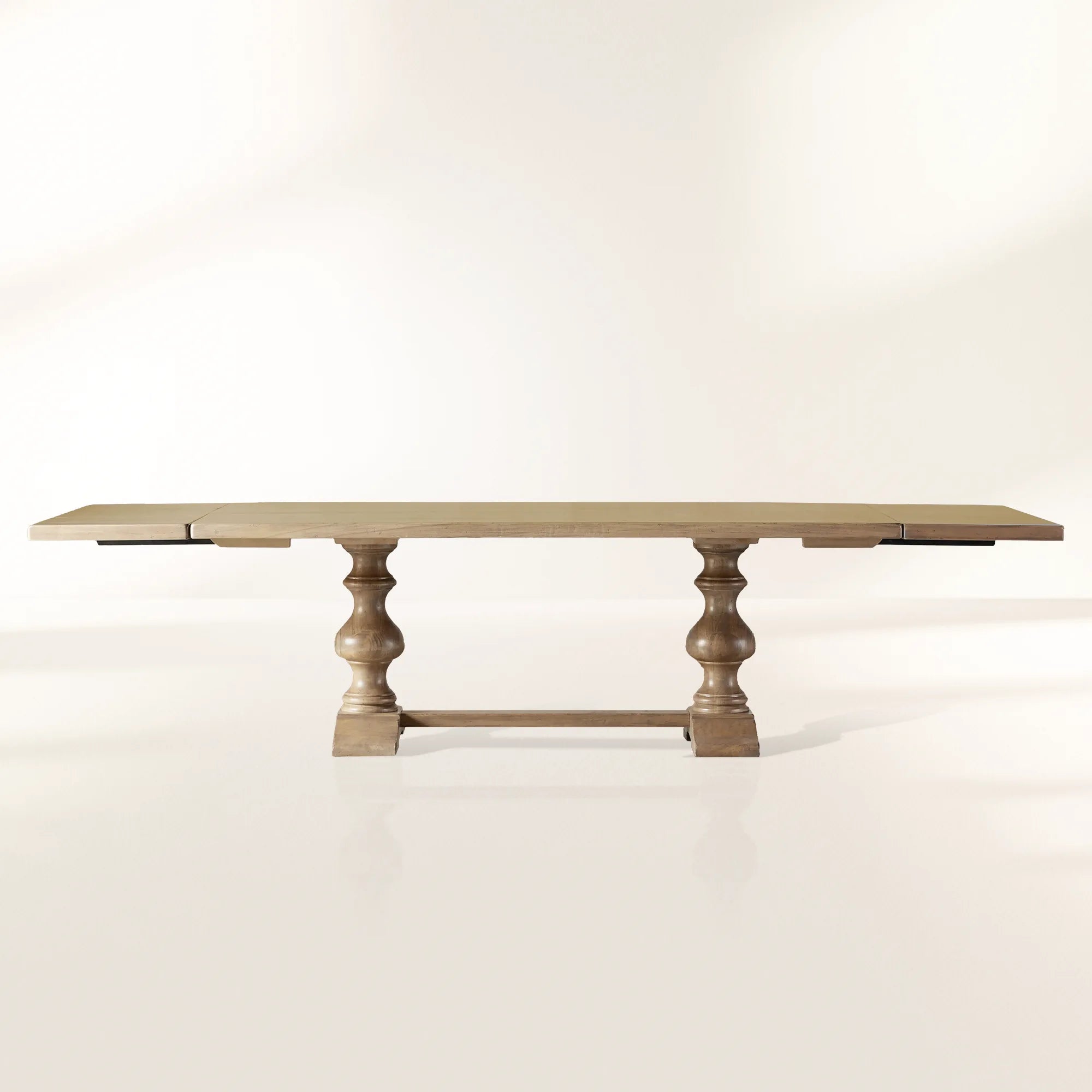 Tuscany Oval Extension Dining Table with Solid Poplar Wood