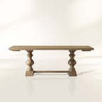 Tuscany Oval Extension Dining Table with Solid Poplar Wood