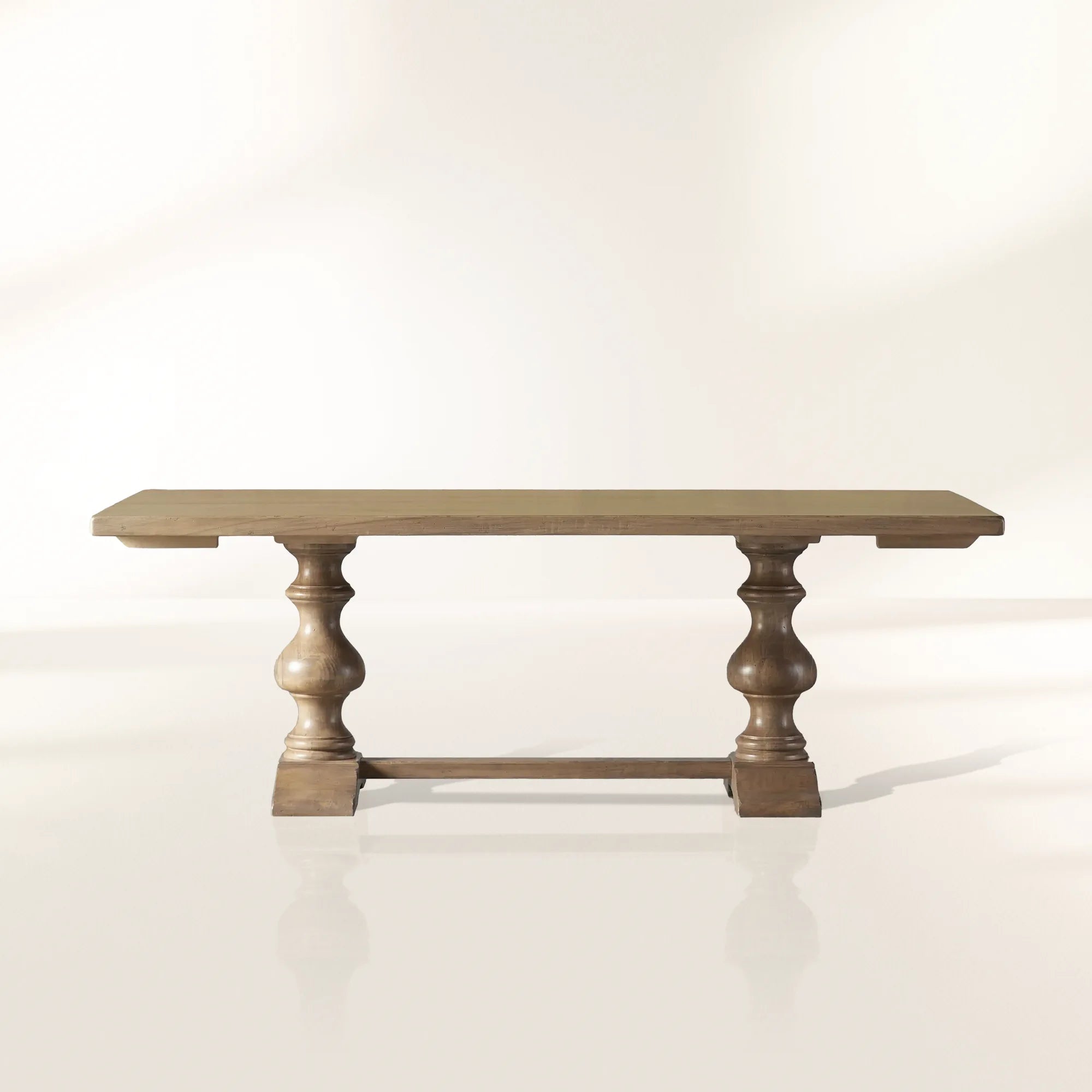 Tuscany Oval Extension Dining Table with Solid Poplar Wood