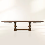 Tuscany Oval Extension Dining Table with Solid Poplar Wood