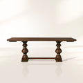 Tuscany Oval Extension Dining Table with Solid Poplar Wood