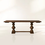 Tuscany Oval Extension Dining Table with Solid Poplar Wood