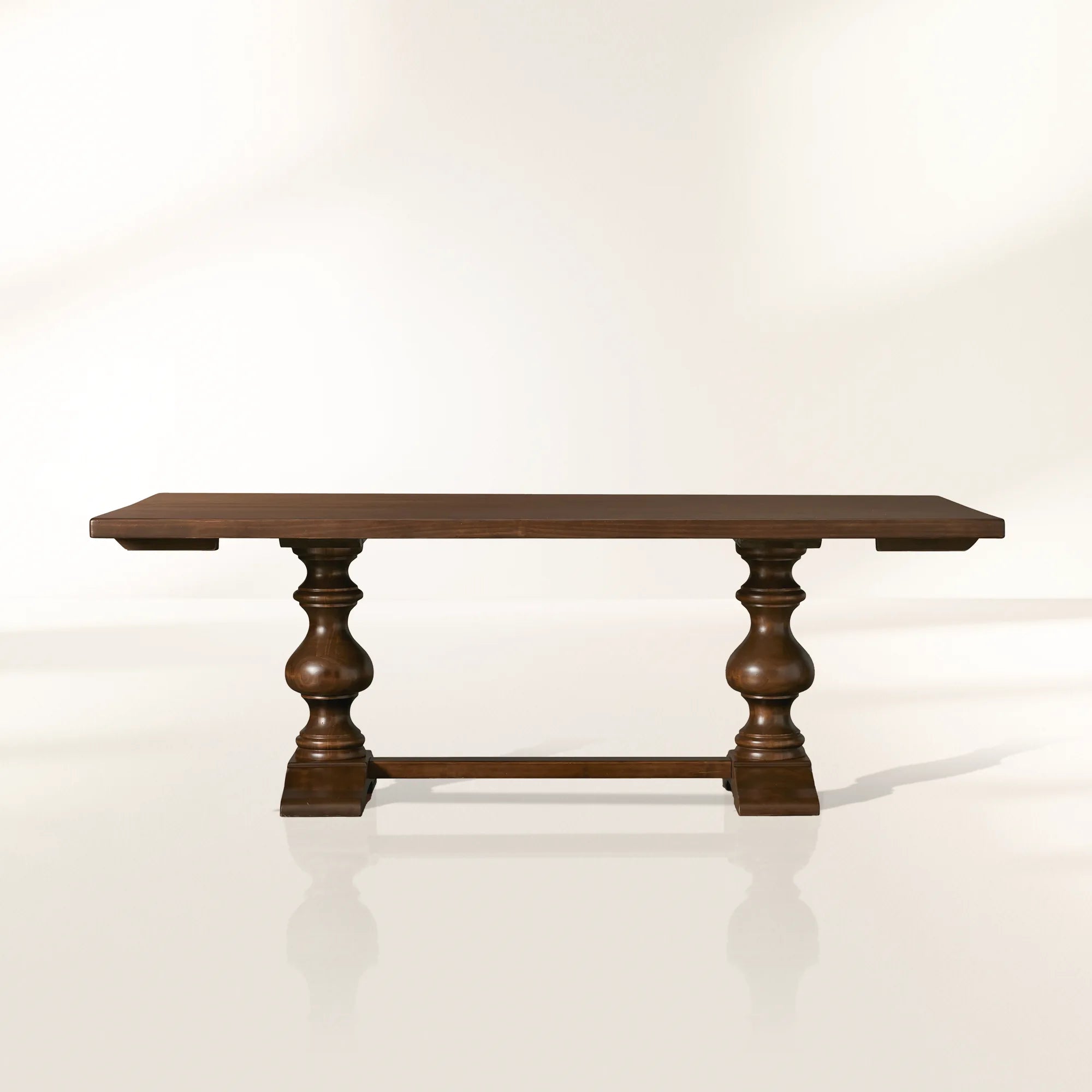 Tuscany Oval Extension Dining Table with Solid Poplar Wood