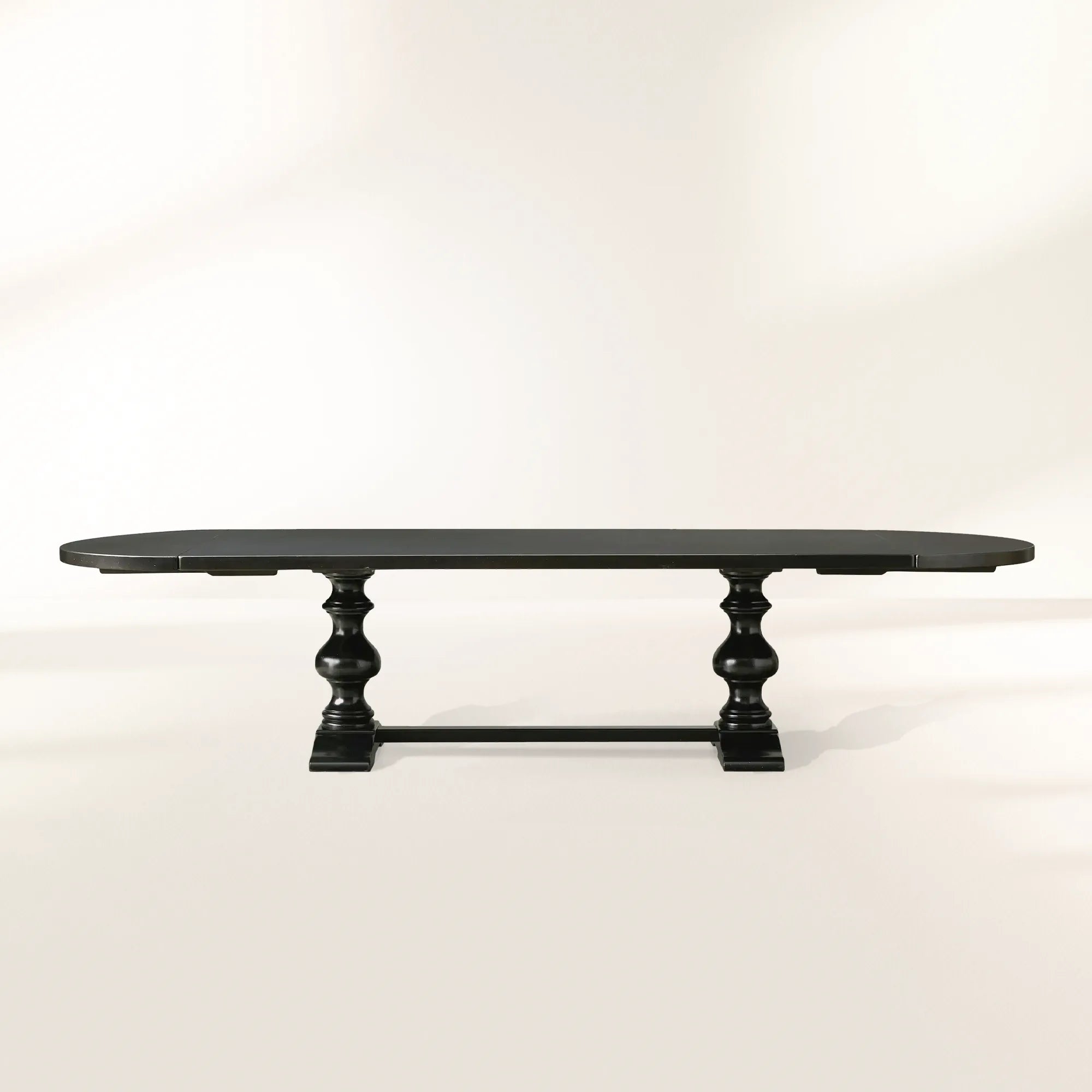 Tuscany Oval Extension Dining Table with Solid Poplar Wood