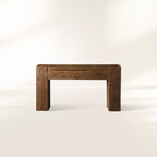 Ubud Wood Entrance Console Table Reclaimed Teak Wood Sidewalk Entrance Table