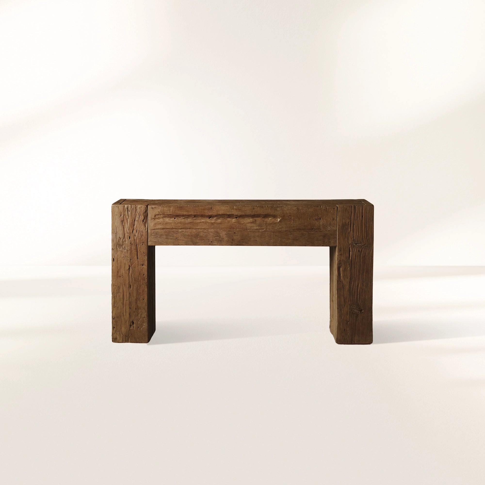 Ubud Wood Entrance Console Table Reclaimed Teak Wood Sidewalk Entrance Table