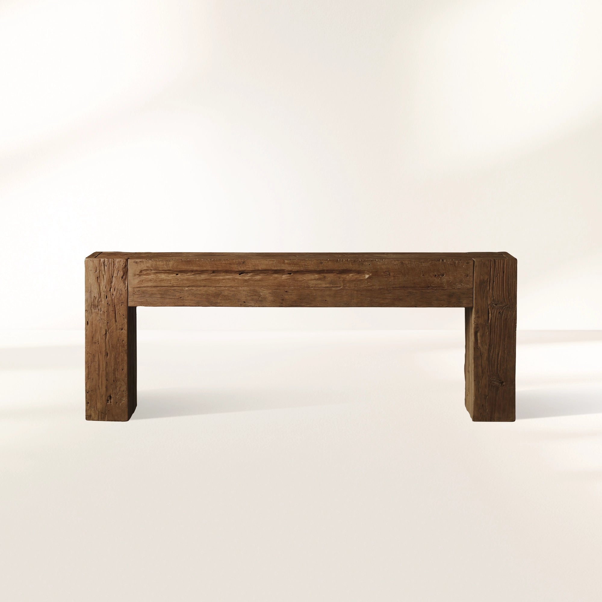 Ubud Wood Entrance Console Table Reclaimed Teak Wood Sidewalk Entrance Table