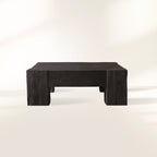 Ubud Square Wood Coffee Table with Teak Reclaimed Wood Living Room Center Tea Table Vintage Style Cocktail Table
