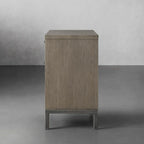 Palmer Large Nightstand with Oak Wood Nightside Table Bedroom 3-Drawer Cabinet