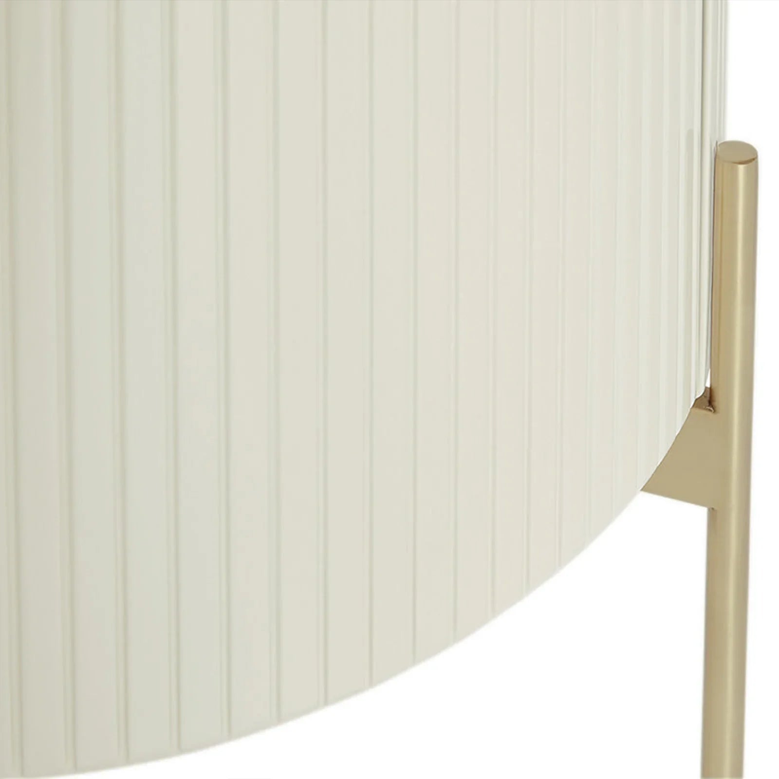 Panoso Holz-Nachttisch mit goldenem Stahlgestell, luxuriöser Nachttisch