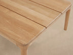 Puglia Outdoor Teak Coffee Table with Grade-A Natural Teak Center Tea Table