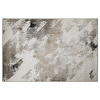 Puxina Abstract Brushstroke Neutral Area Rug with Casual Art & a Sense of Relaxation Carpet Modern Brushstroke Wash Style