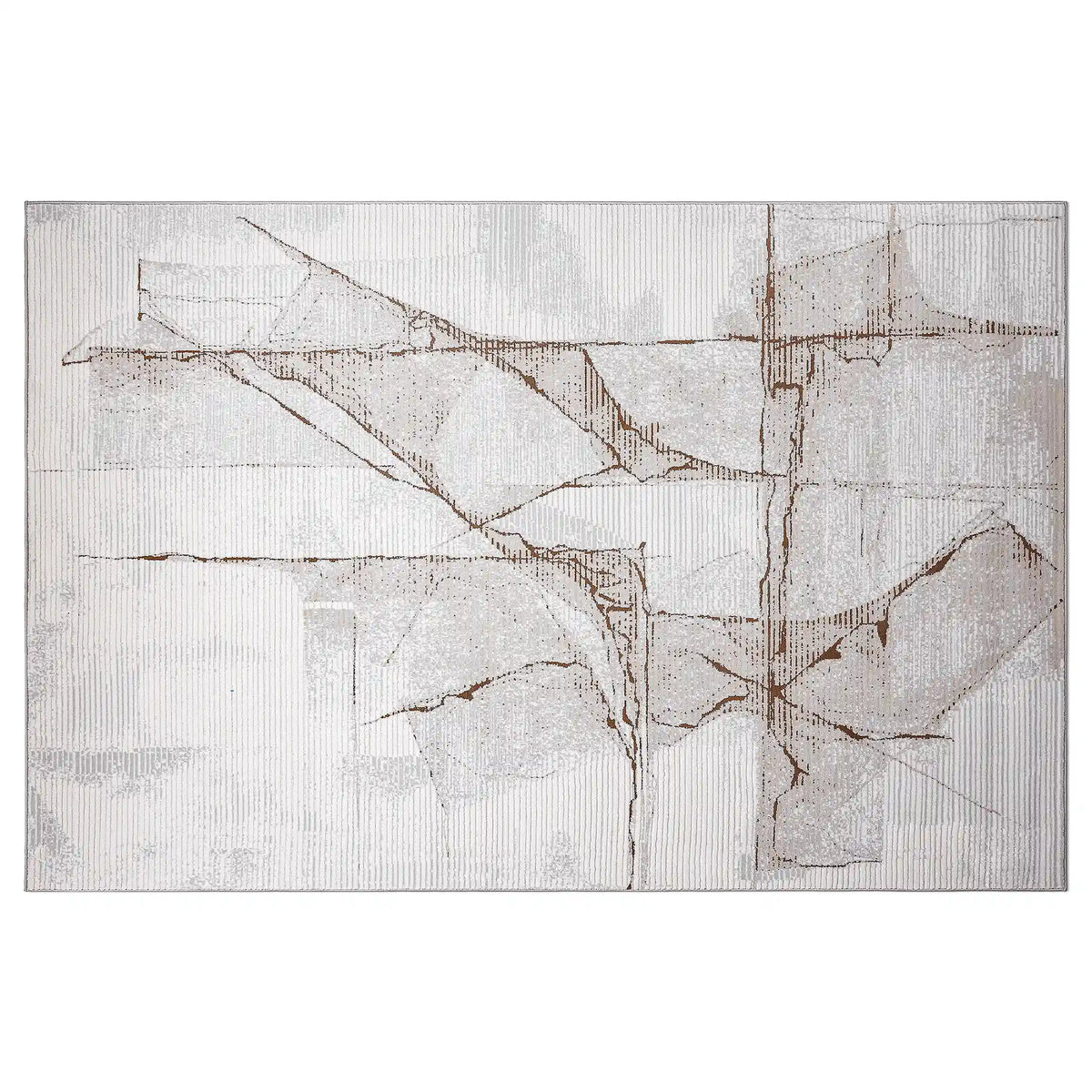 Deconstructed Line Rug Puxina Modern Area Rug Layered Abstract Neutral Design for Contemporary ...