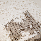 Puxina Soft Gradient Textured Neutral Area Rug with Relaxation & Craftsmanship Carpet Minimalist Wabi-Sabi Style