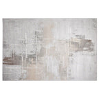 Puxina Soft Grid Calm Modern Area Rug with Soft Cross-Pattern & Gradient Texture Carpet