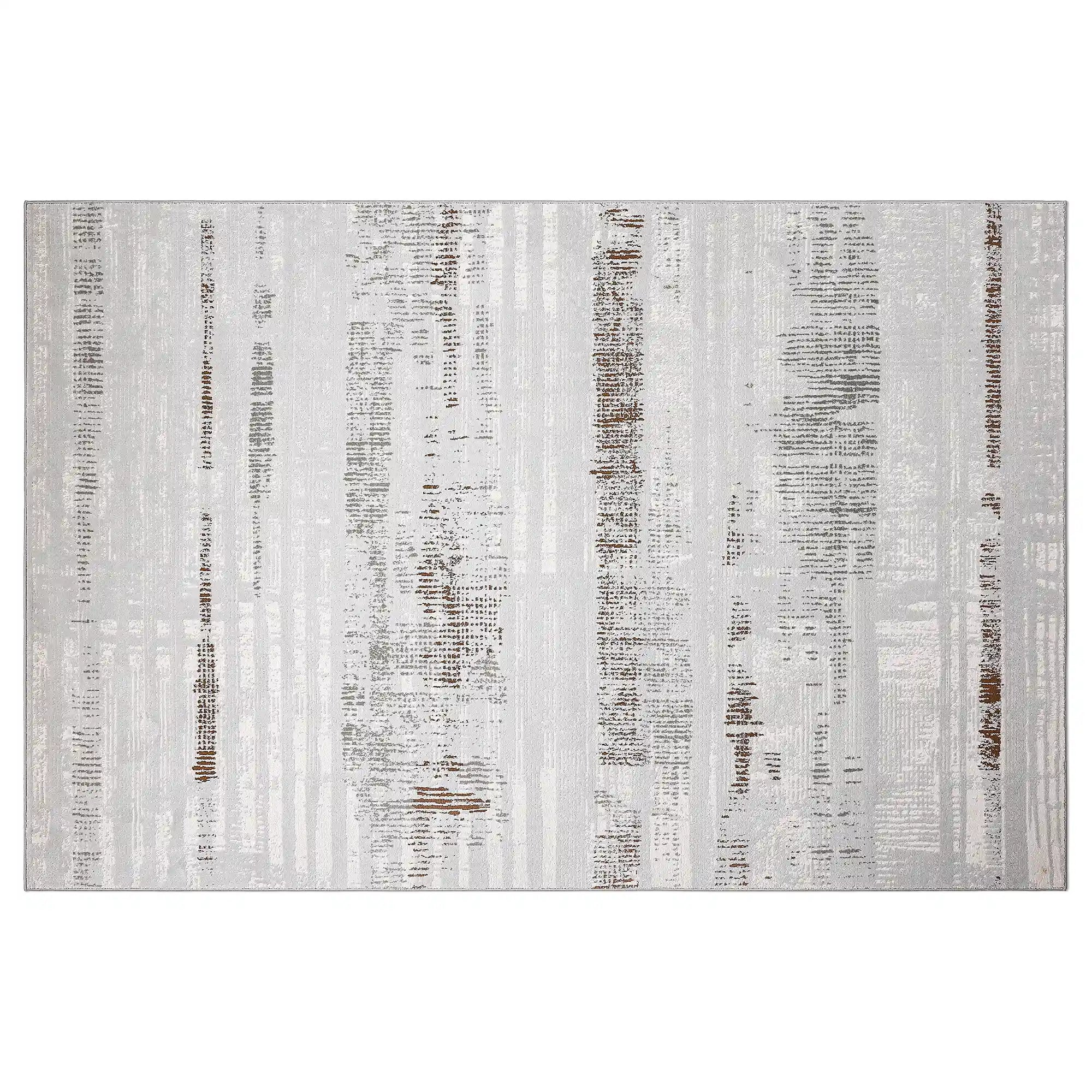 Puxina Soft Linear Texture Neutral Teppich mit minimalistischem und entspannendem Teppich im Soft Script Texture Stil