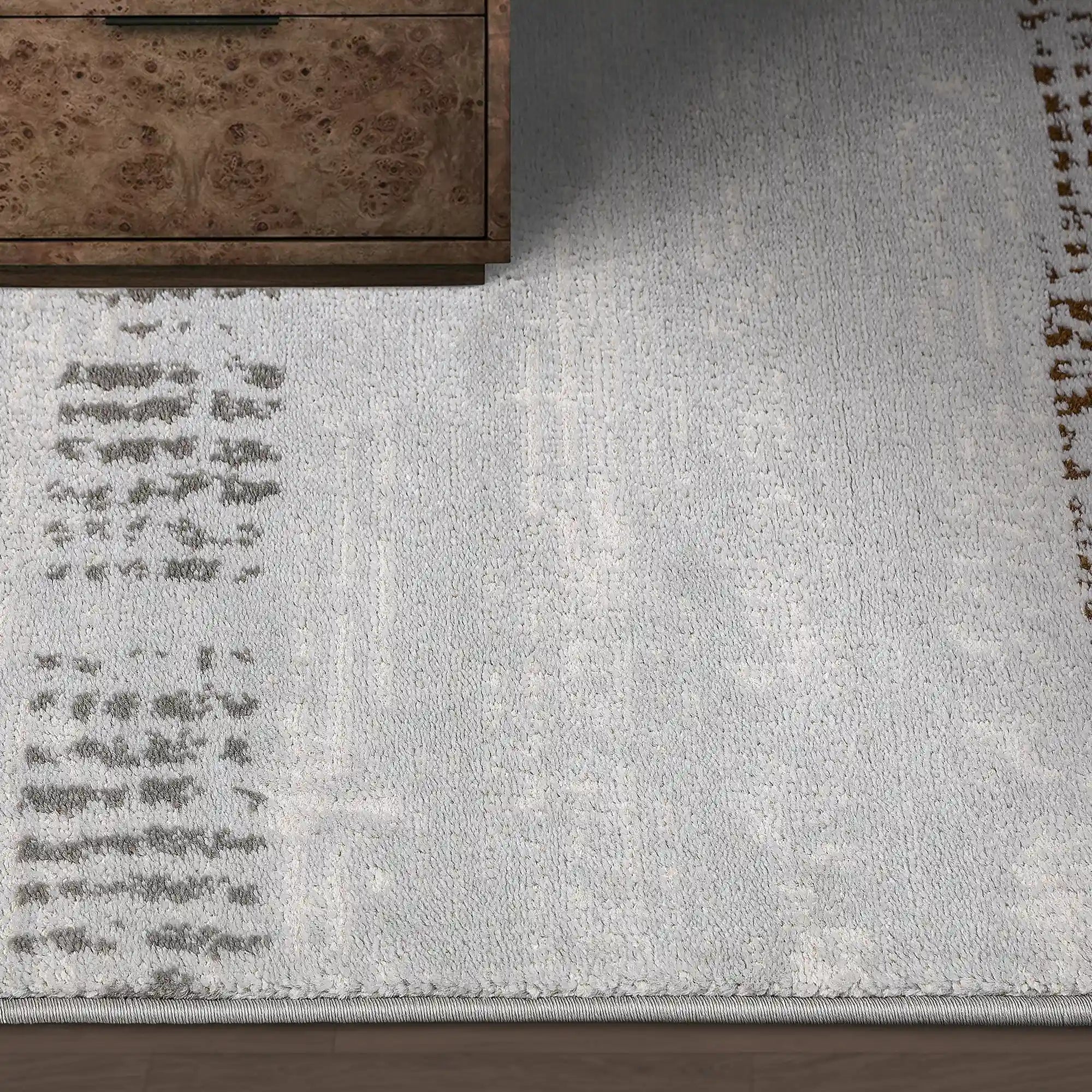 Puxina Soft Linear Texture Neutral Teppich mit minimalistischem und entspannendem Teppich im Soft Script Texture Stil