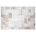 Puxina Subtiler Gitter-Linearer Teppich mit minimalistischem & vielseitigem Teppich Subtiler Patchwork-Gitter-Stil