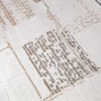 Puxina Subtiler Gitter-Linearer Teppich mit minimalistischem & vielseitigem Teppich Subtiler Patchwork-Gitter-Stil