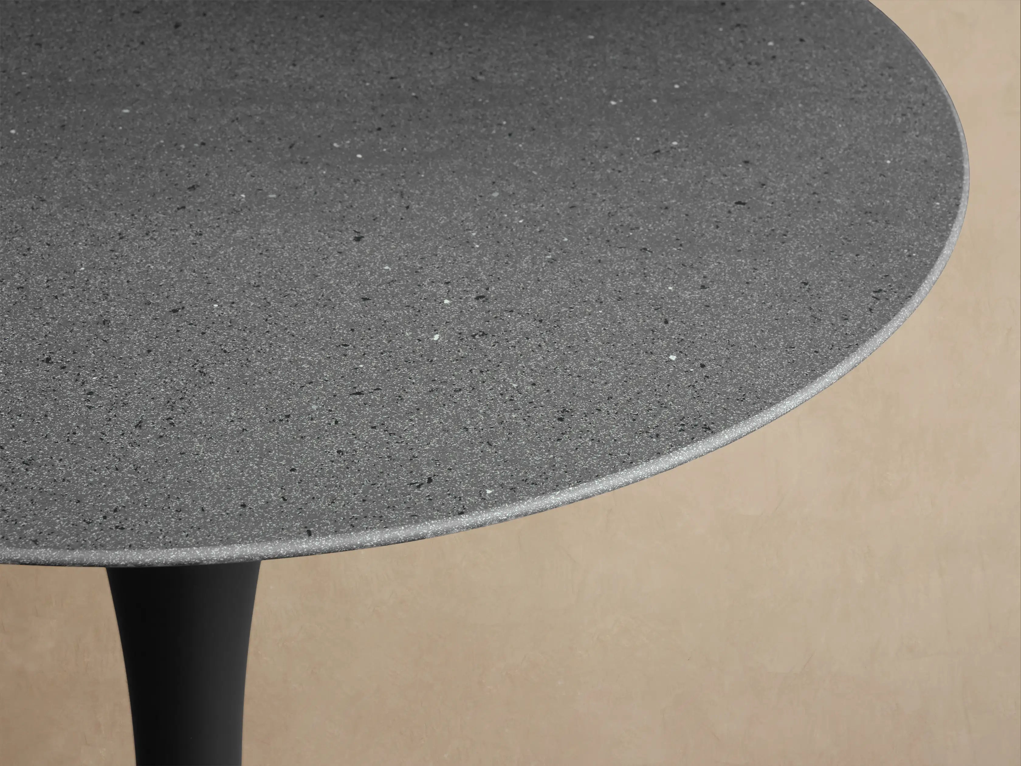 Outdoor Bar Table with Stone Top Tulip Base