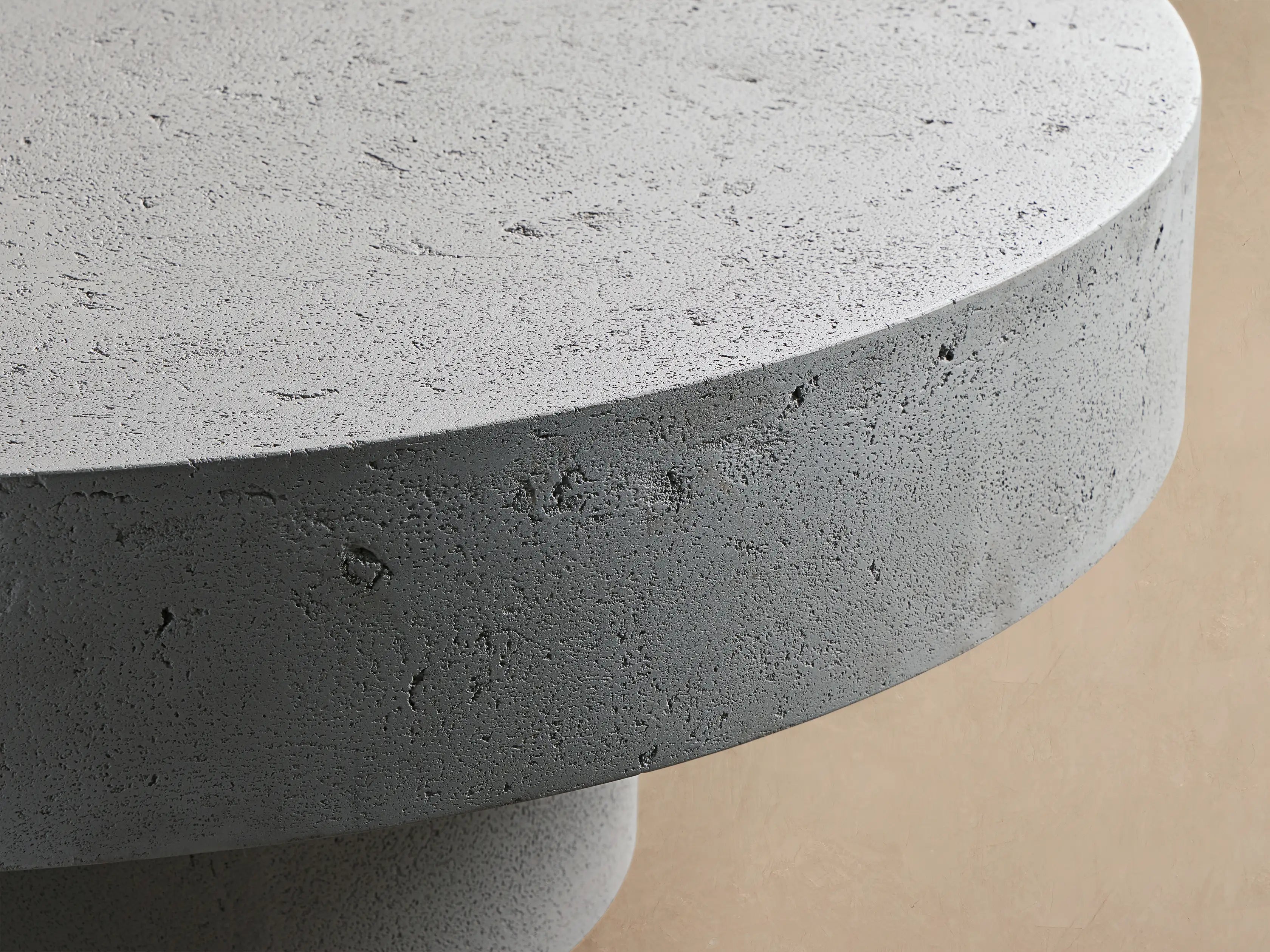 Azores Outdoor Round Coffee Table Modern Minimalist Living Room Center Table
