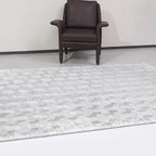 Shafei Textured Geometric Calm Interior Area Rug with 3D Herringbone Pattern & Gradient Texture Carpet