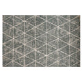 Tapis Abstrait Géométrique Neutre à Facettes Torino, pour un Intérieur Ordonné et Design, Style Étoile Moderne