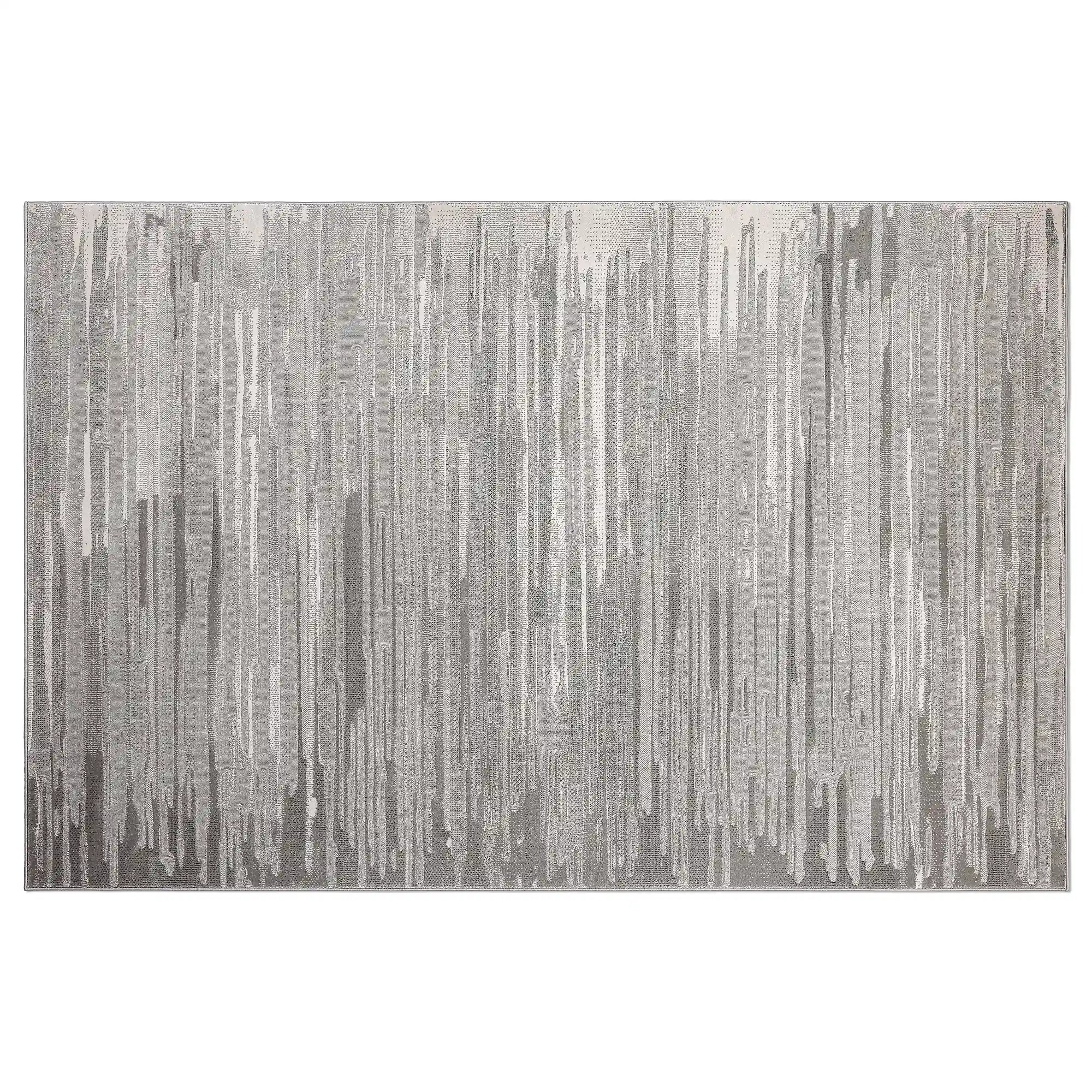 Tapis Shanluan Mountain Ridge texturé abstrait avec texture naturelle et sens de l'ordre minimaliste