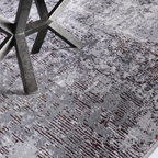 Torino Disrupted Linear Texture Abstract Neutral Area Rug Modern Disrupted Linear Abstract Style Carpet