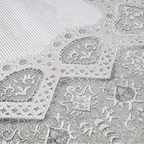 Shafei Ornamental Border Calm Interior Area Rug Exquisite Embossed Border with Classic Patterns Carpet