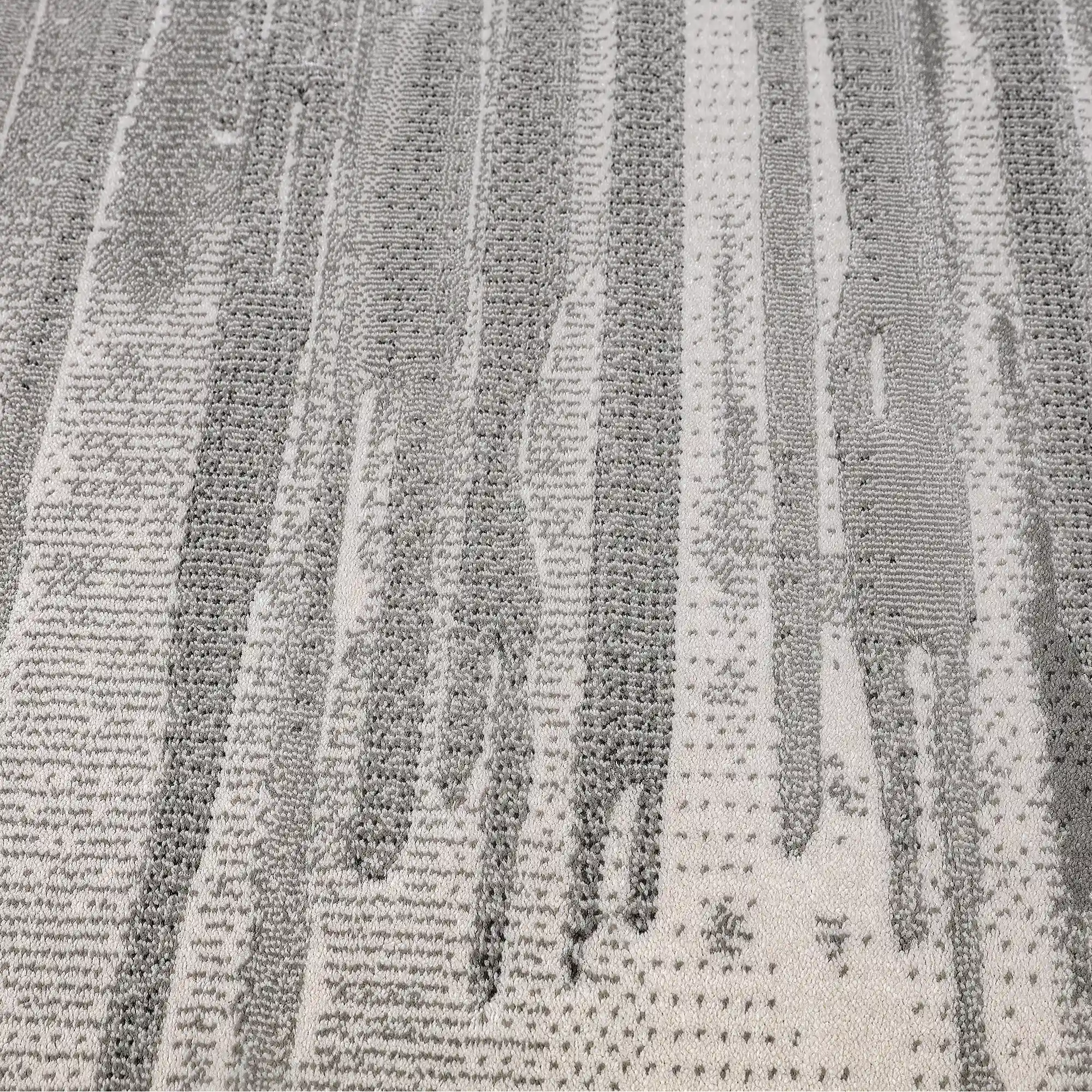 Tapis Shanluan Mountain Ridge texturé abstrait avec texture naturelle et sens de l'ordre minimaliste