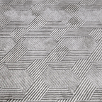 Shafei Textured Geometric Calm Interior Area Rug with 3D Herringbone Pattern & Gradient Texture Carpet