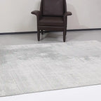 Tapis Shanluan Soft Drifted, motif paysage neutre avec tapis de style minimaliste et tranquille, style brume douce