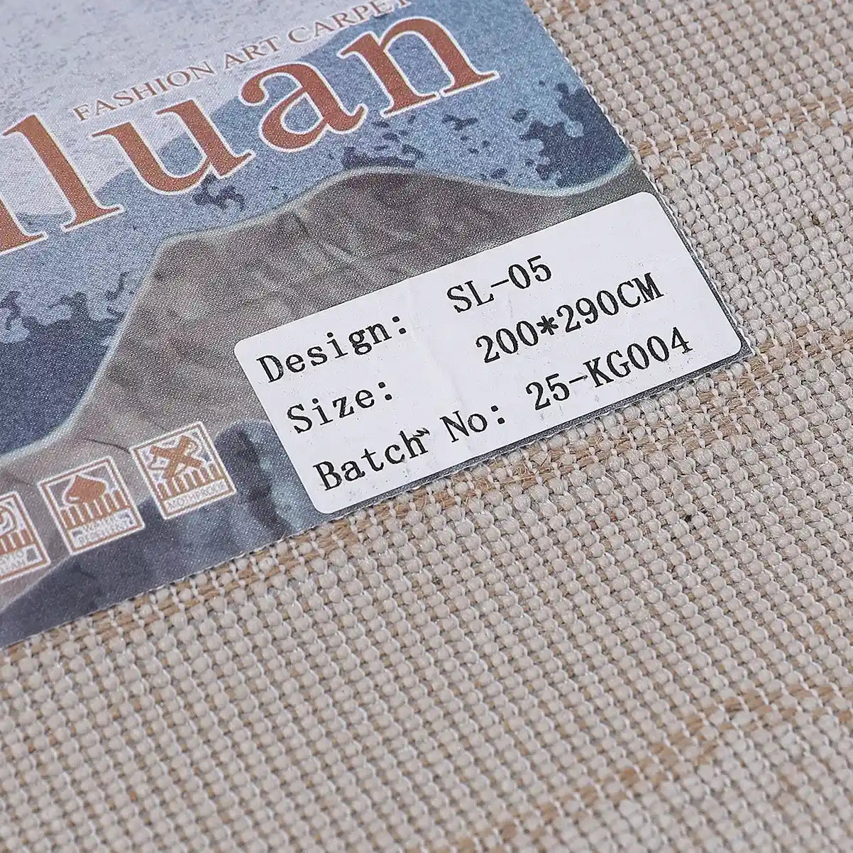 Shanluan Soft Veiled Texture Neutral Area Rug Minimalist Nordic Style Carpet Soft Veiled Texture Style