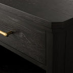 St. Martin Opens Solid Oak Nightstand Traditional Nightside Table with Soft-Close ONE-Drawer Cabinet