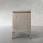 St. Martin Opens Solid Oak Nightstand Traditional Nightside Table with Soft-Close ONE-Drawer Cabinet