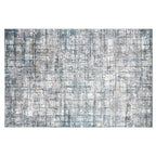Torino Interwoven Grid Abstract Neutral Area Rug Understated Textured Carpet Modern Minimalist Grid Style