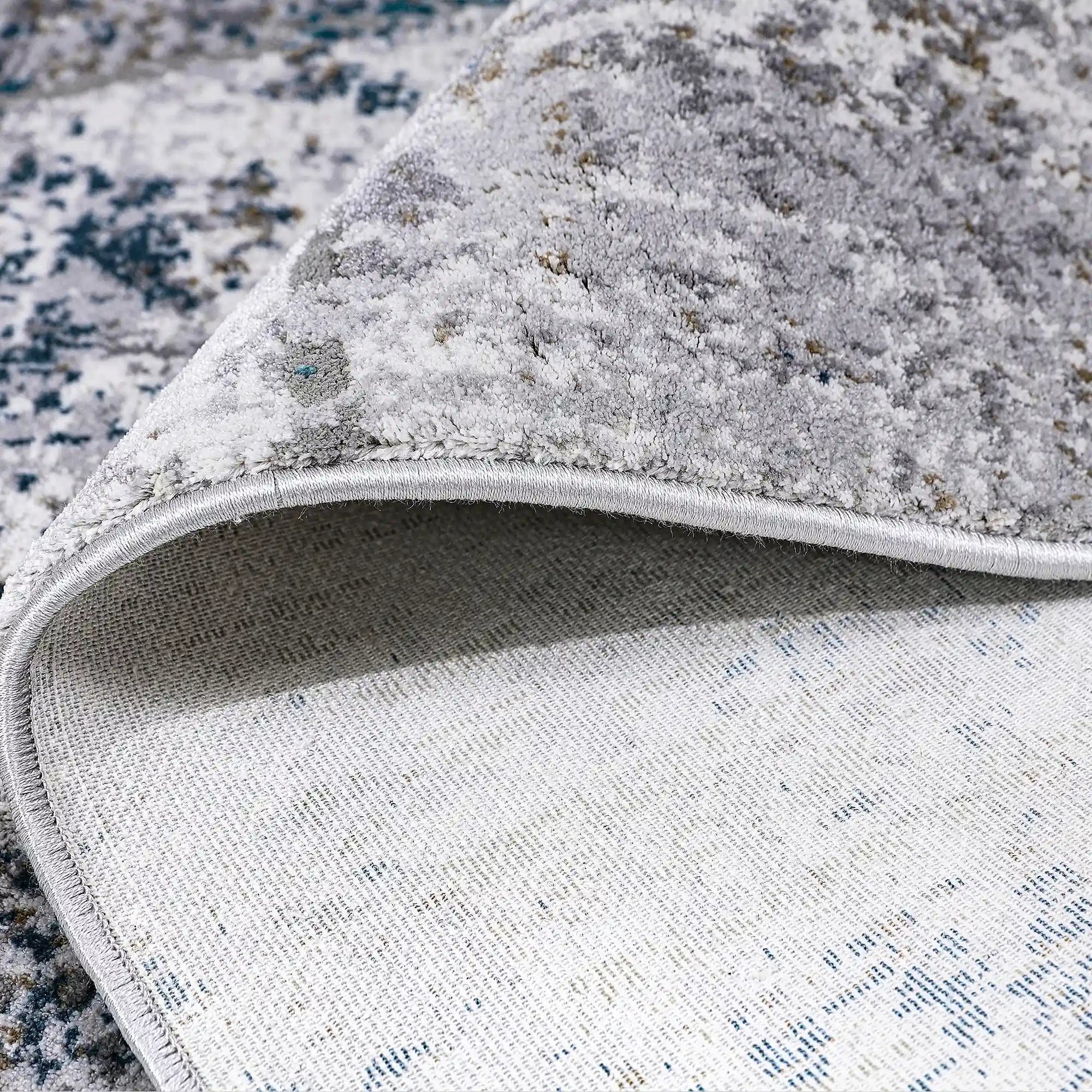 Tapis Torino Mosaïque Fragmentée Abstraite Neutre Style Géométrique Fragmenté et Vieilli Moderne