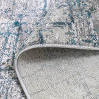 Torino Interwoven Grid Abstract Neutral Area Rug Understated Textured Carpet Modern Minimalist Grid Style