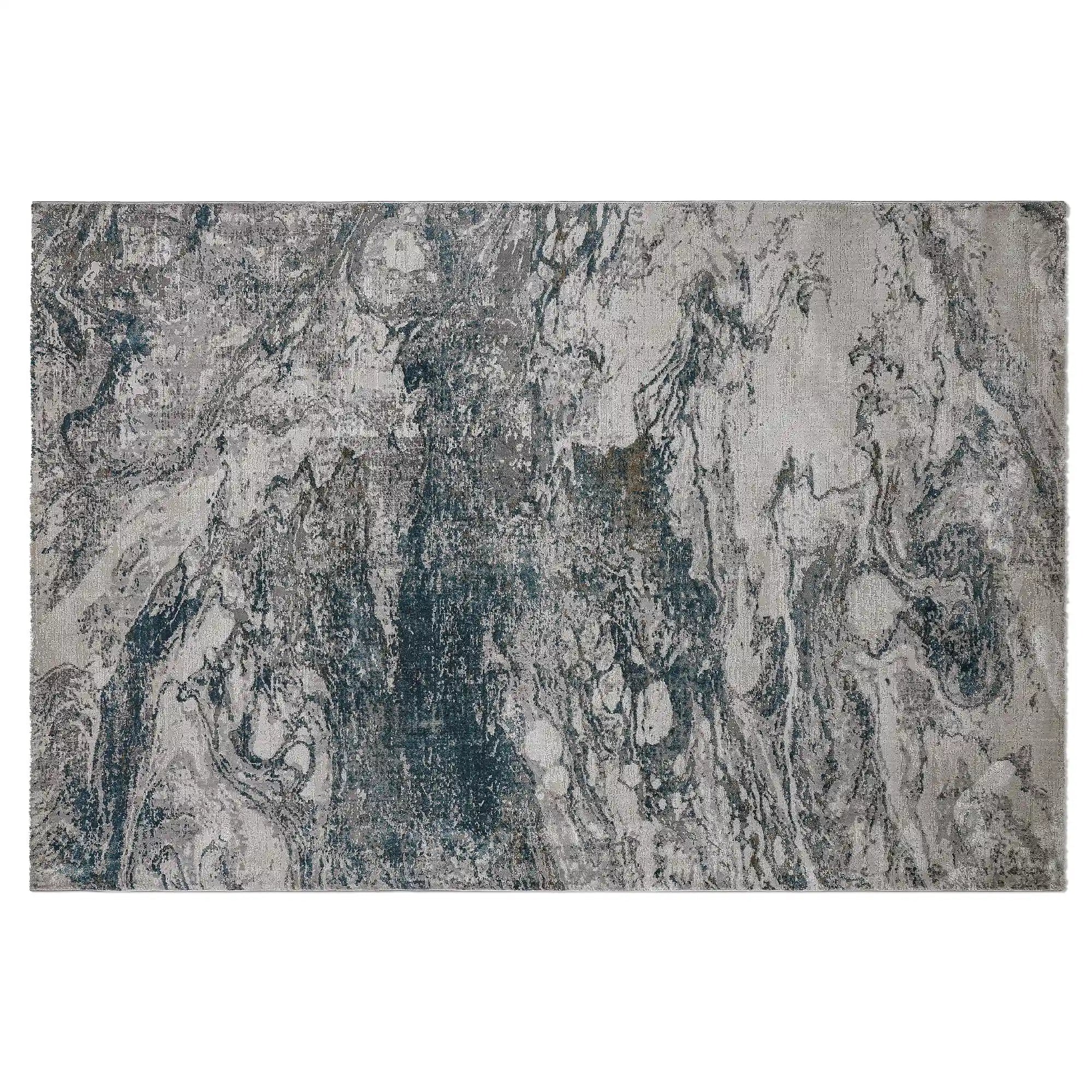 Tapis moderne Torino Mineral Flow Abstrait, luxueux et discret, raffiné, polyvalent et serein, style abstrait Mineral Flow.