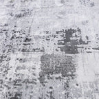 Torino Washed Linear Layered Abstract Neutral Area Rug Vintage-Style Relaxed Carpet Modern Washed Distressed Style