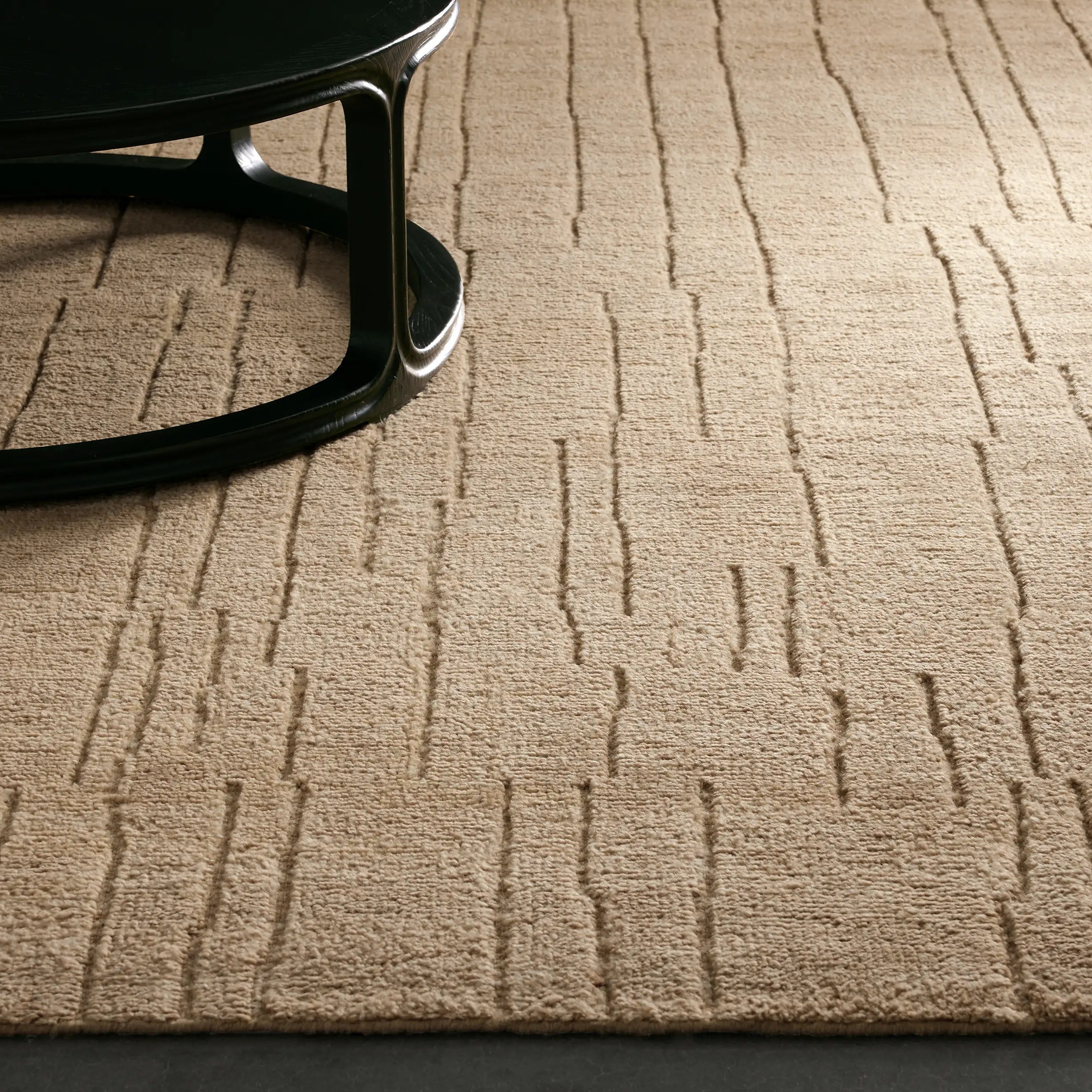 Walter Hand-Knotted Rug New Zealand Coarse-Carded Wool Carpet